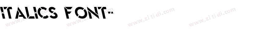 Italics font字体转换